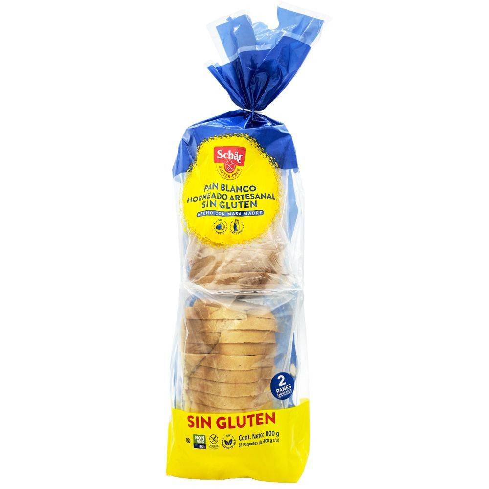 Pan Artesanal Blanco Sin Gluten (pz)