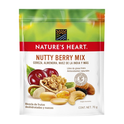Nutty Berry Mix Nature's Heart (70grs)