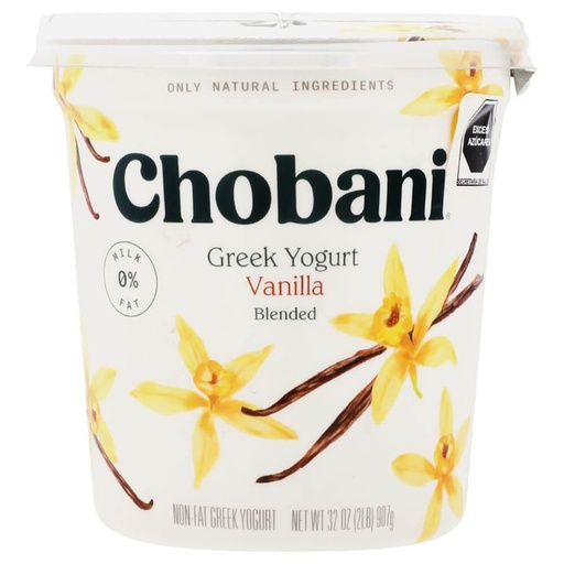Vanilla Greek Yogurt Chobani (32oz)