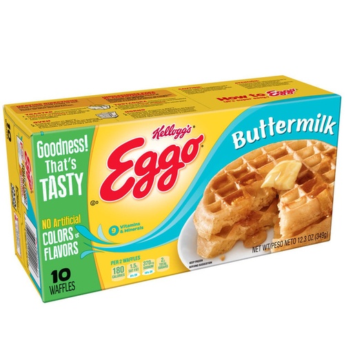 Waffle Congelado Con Mantequilla (caja)
